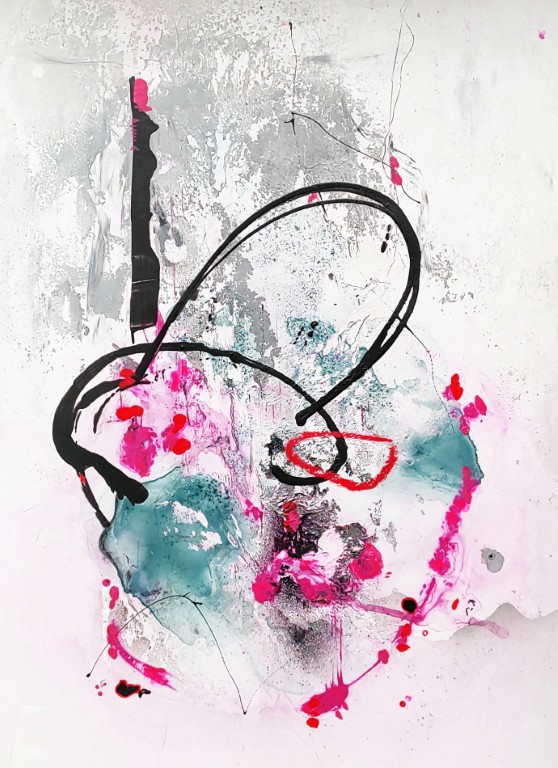 42x60, acryl auf steinpapier
